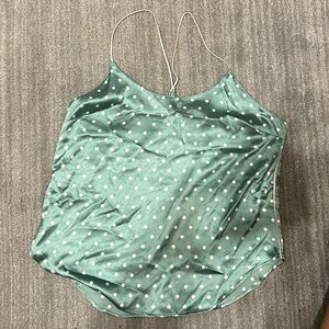 Victoria's Secret Mint Polka Dot Cami
